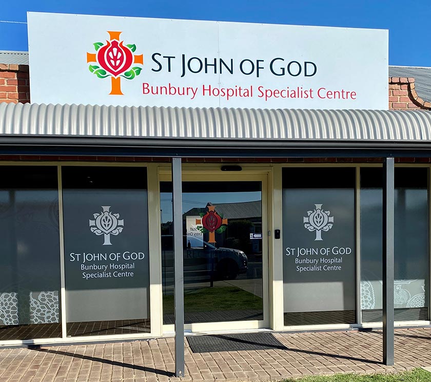 St John of God Bunbury Specialist Centre frontage
